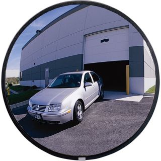 See All Outdoor Convex Safety Mirror   26 Inch Diameter, Acrylic, 28 Ft. View,