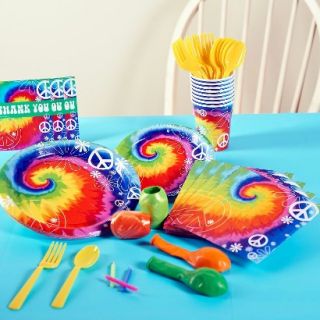 Tie Dye Fun Party Pack for 16   Multicolor