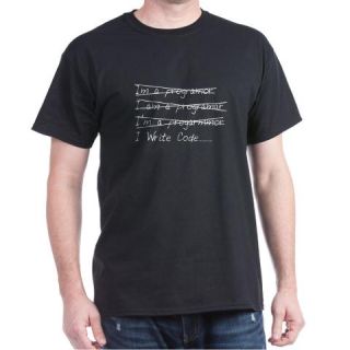  I write code Dark T Shirt