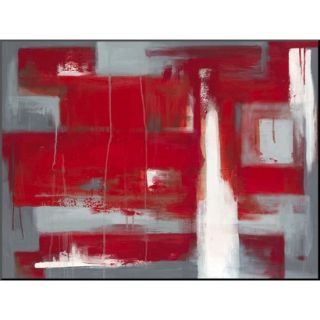 Art   Red Abstract Mounted Print