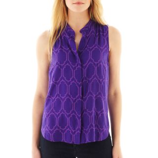 Sleeveless Shirt   Petite, Vibrant Violet
