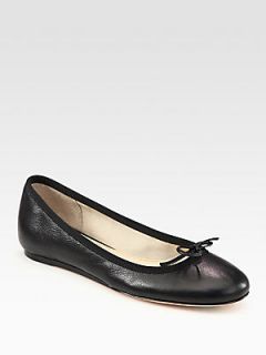 10022 SHOE  Loralei Leather Bow Ballet Flats