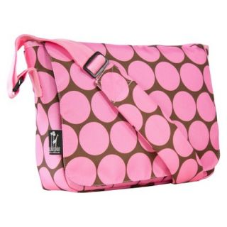 Wildkin Big Dots Kickstart Messenger Bag   Pink