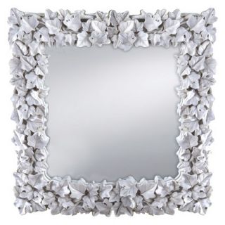 12x12 Mirrors for the Wall Prinz Wall Mirror Square   White (12X12)