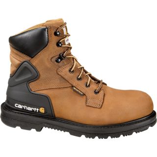 Carhartt 6 Inch Waterproof Work Boot   Bison Brown, Size 14 Wide, Model CMW6220