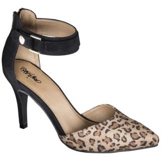 Womens Mossimo Gail Ankle Strap Open Pump   Leopard 6