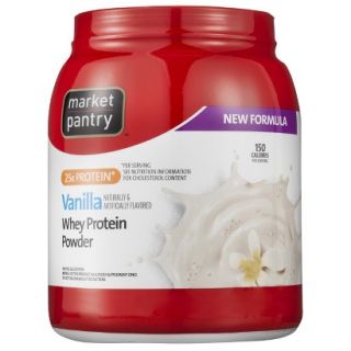 Market Pantry Vanilla Whey Protein Powder   32 oz