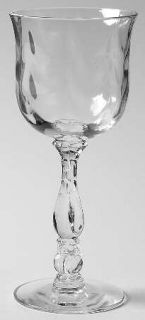 Fostoria Cellini (Loop Optic) Wine Glass   Stem #6024, Loop    Optic