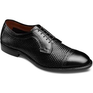 Allen Edmonds Mens Shreveport Black Black Shoes, Size 9.5 E   9929
