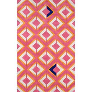 Nuloom Hand tufted Synthetics Pink Rug (5 X 8)