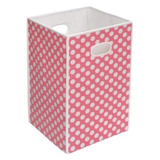 Badger Basket Folding Hamper/Storage Bin   Pink