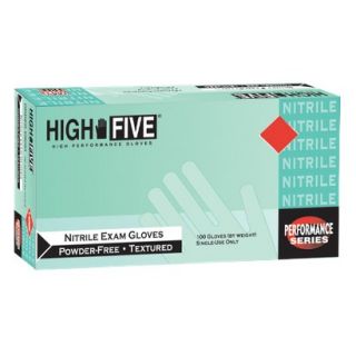 High Five Nitrile Exam Gloves   Blue (L)