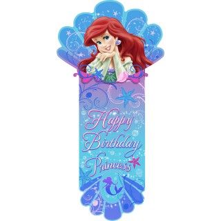 Disney The Little Mermaid Sparkle Birthday Banner