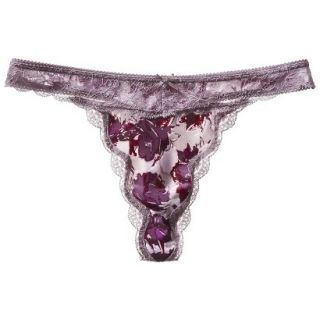 Gilligan & OMalley Womens Micro Lace Thong   Enzo Dust S