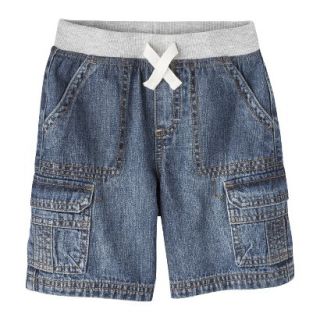 Cherokee Infant Toddler Boys Cargo Jean Short   Solid Blue 4T