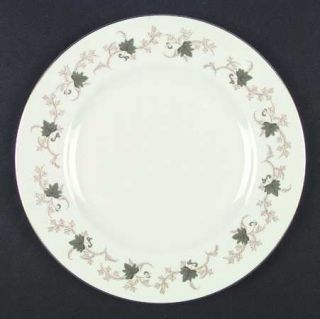 Pickard Savannah Dinner Plate, Fine China Dinnerware   Dark & Light Green Leaves