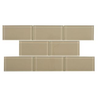 Somertile 3x6 inch Reflections Sandstone Glass Mosaic Tile (case Of 64)