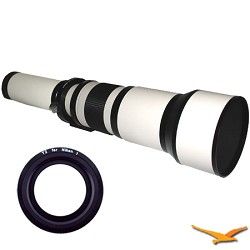 Rokinon 650 1300mm F8.0 F16.0 Zoom Lens for Nikon 1 (White Body)   650Z
