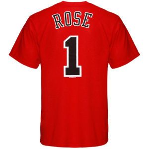 Chicago Bulls Derrick Rose Profile NBA Youth Name And Number T Shirt