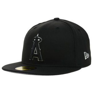 Los Angeles Angels of Anaheim New Era MLB Black on Color 59FIFTY Cap