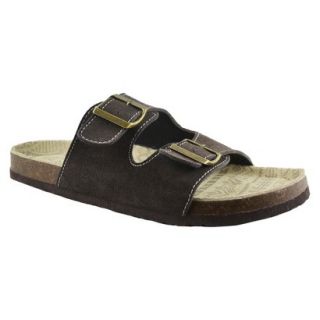 Mens MUK LUKS Parker Duo Strapped Footbed Sandals   Brown 10