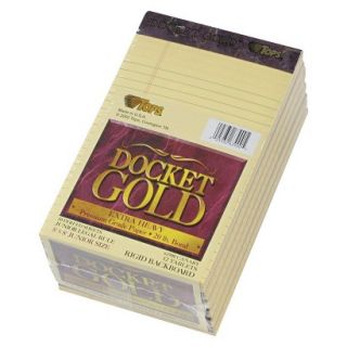 TOPS Docket Gold Perforated Pads   Yellow (50 Sheets Per Pad)