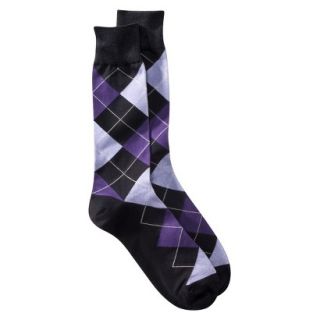 Merona Mens Argyle Socks 1Pk   Blue/Purple