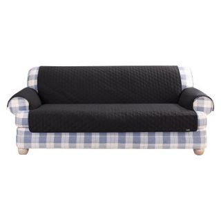 Sure Fit Quilted Duck Furniture Friend Pet Loveseat Cover   Black