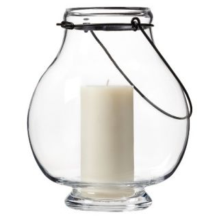 Smith & Hawken Glass Candle Holder with Wire handle