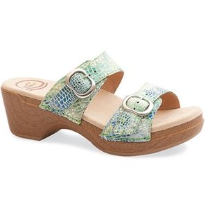 Dansko Womens Sophie Lime Floral Sandals, Size 39 M   9841 462200