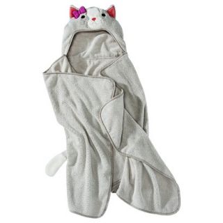 Circo Cat Hooded Towel   Pebble