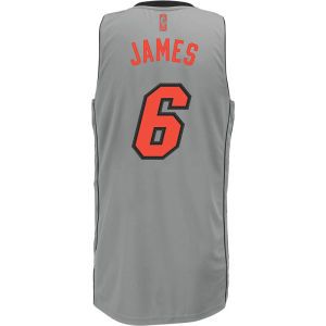 Miami Heat Lebron James adidas NBA On Court Neon Swingman Jersey