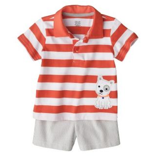 Just One YouMade by Carters Toddler Boys 2 Piece Set   Orange/Heather Gray 3T