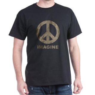  Vintage Imagine Peace Dark T Shirt