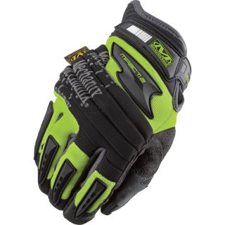 Mechanix Wear Safety M Pact 2 Gloves   High Visibility Yellow, Medium, Model