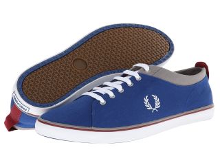 Fred Perry Hallam Twill Mens Lace up casual Shoes (Blue)
