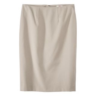 Merona Womens Twill Pencil Skirt   Vintage Khaki   16