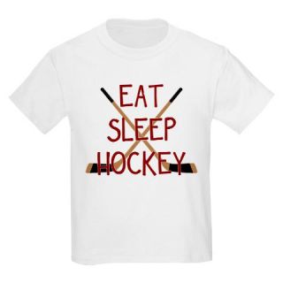  Eat Sleep Hockey Kids T Shirt