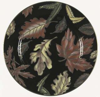 Fitz & Floyd Autumn Leaves Salad Plate, Fine China Dinnerware   Red&Yellow Leave