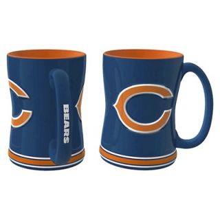 Boelter Brands NFL 2 Pack Chicago Bears Relief Mug   15 oz