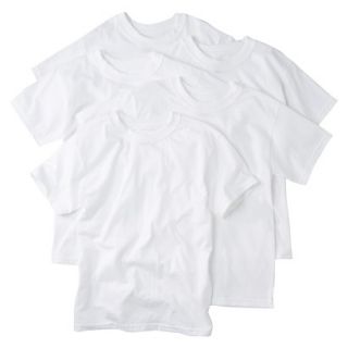 Boys Hanes White 5 pack Crew T Shirts XL(16 18)