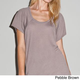 Los Angeles Pop Art Bella Womens Relaxed Raglan T shirt Brown Size S (4  6)