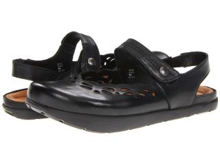 Kalso Earth Move Womens Hook and Loop Shoes (Black)