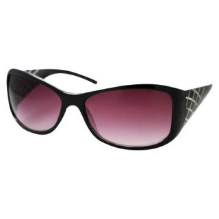 Merona Modified Oval Sunglasses   Black