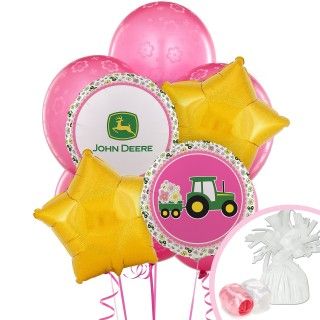 John Deere Pink Balloon Bouquet
