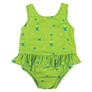 Bambino Mio Swim Suit Nappy   Lime Fish   Medium