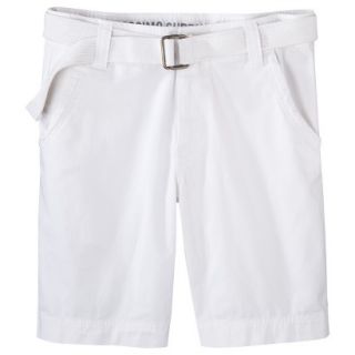 Mossimo Supply Co. Mens Belted Flat Front Shorts   Fresh White 36