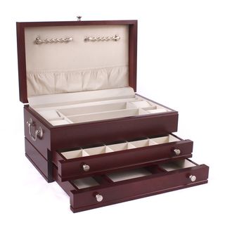 American Chest Co. First Lady Rich Mahogany Jewelry Chest