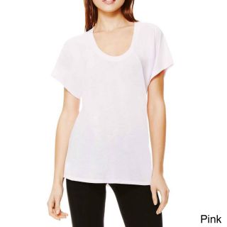 Los Angeles Pop Art Bella Womens Relaxed Raglan T shirt Pink Size S (4  6)