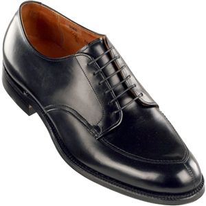 Alden Mens Algonquin Blucher Oxford Calfskin Truflare Last Black Shoes, Size 11 D   67